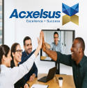 Team Celebrating Success in a Virtual Meeting at Acxcelsus